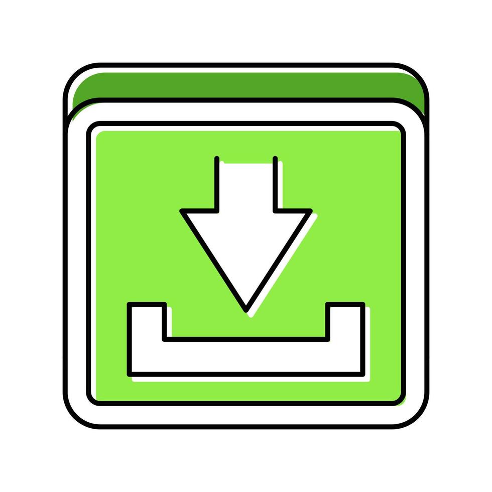 Scarica freccia colore icona vettore illustrazione