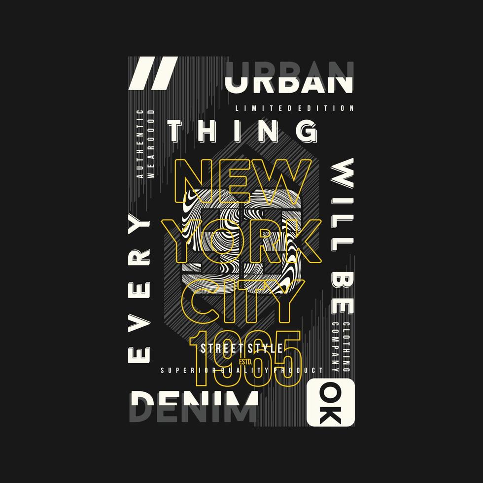 slogan scritte, nuovo York città, testo telaio, grafico t camicia disegno, tipografia vettore, illustrazione, casuale stile vettore