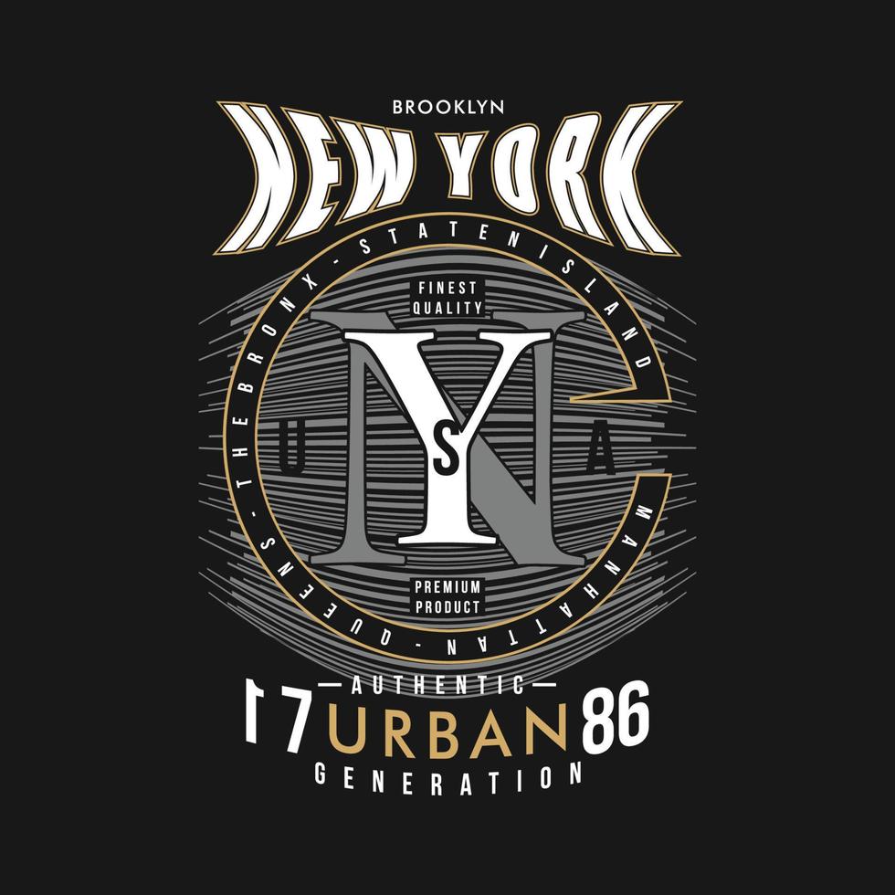 nuovo York lettering tipografia vettore, urbano astratto grafico, illustrazione, per Stampa t camicia vettore
