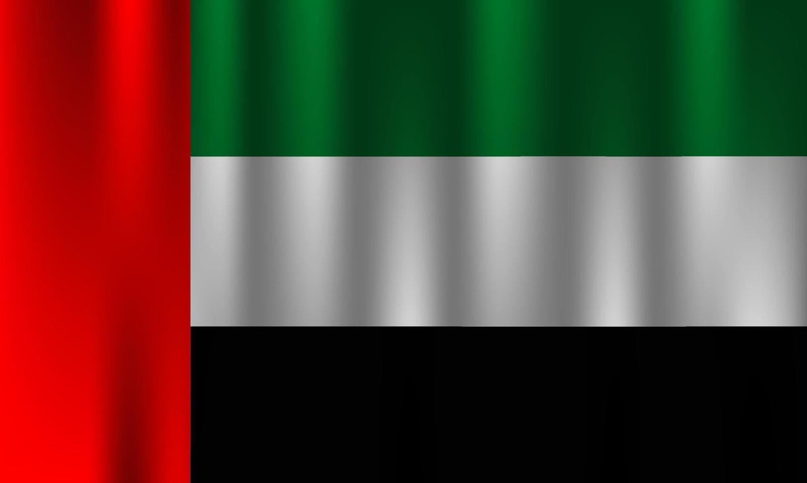 bandiera di Kuwait nazione nazione simbolo 3d tessile raso effetto sfondo sfondo vettore