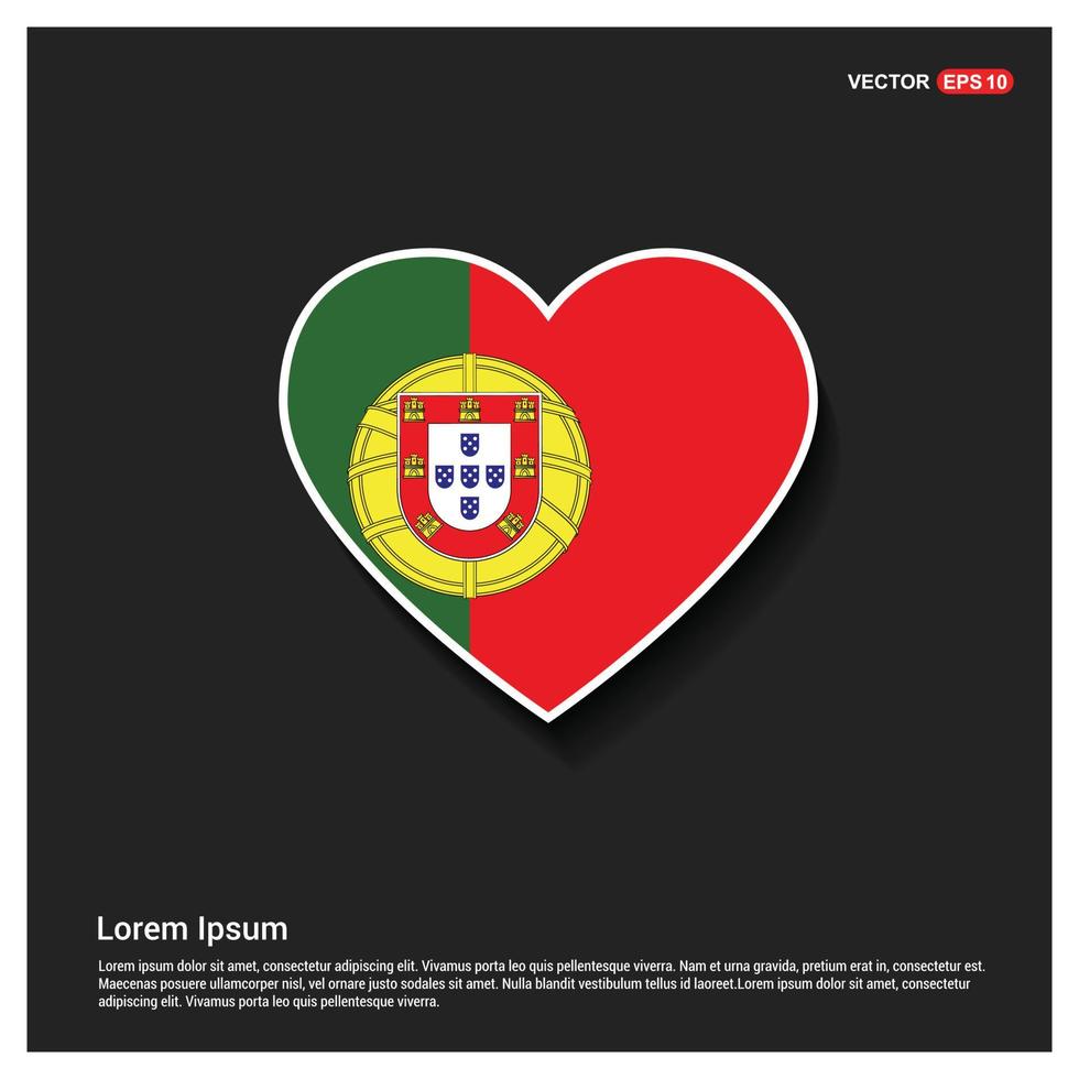 Portogallo bandiera design vettore