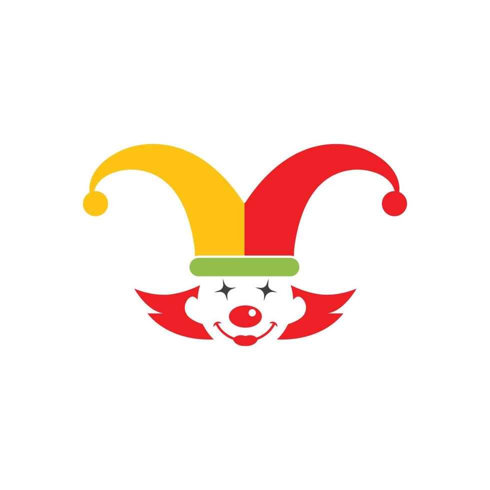 clown illustrazione vettore icona design