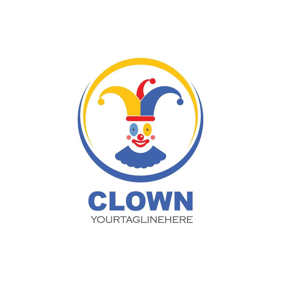 clown illustrazione vettore icona design