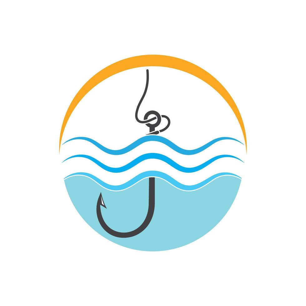 pesca logo icona vettore illustrazione