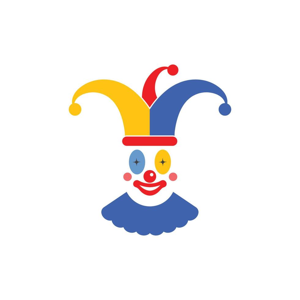 clown illustrazione vettore icona design