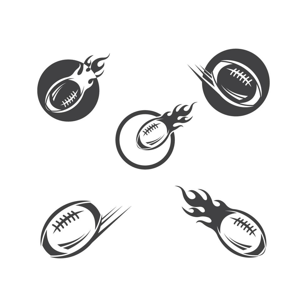 Rugby palla icona vettore illustrazione design