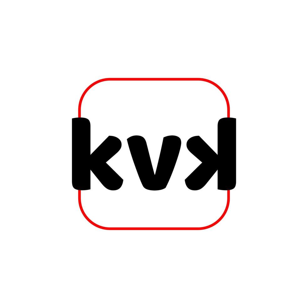 kvk azienda nome iniziale lettere monogramma. kvk lettere logo. vettore