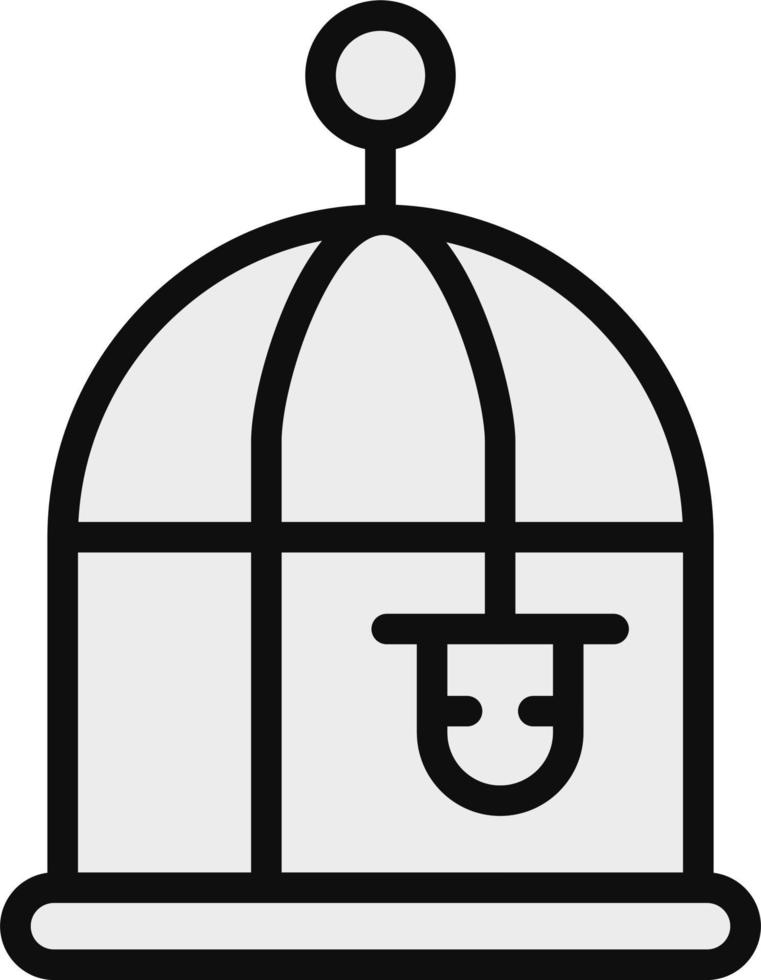 icona vettore gabbia per uccelli