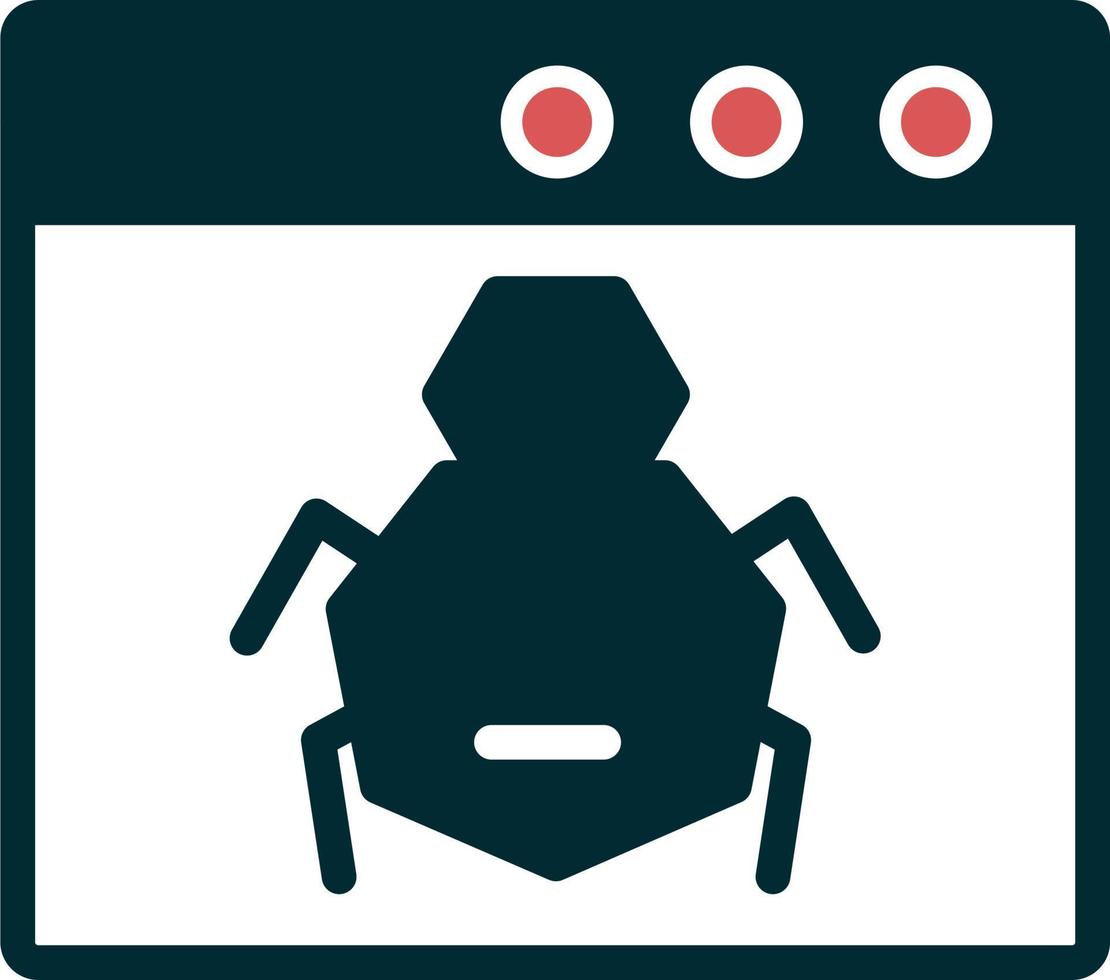 icona vettore bug del browser