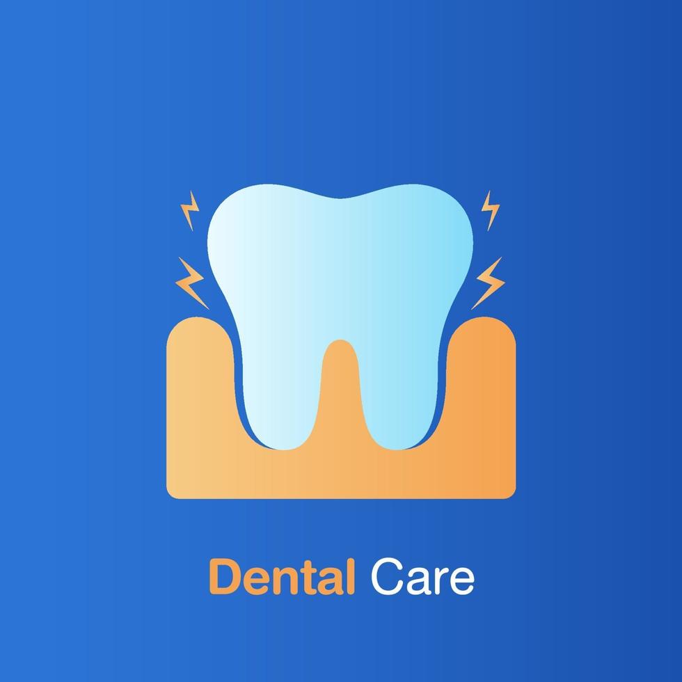 concetto di cure odontoiatriche. cattiva igiene dei denti, prevenzione, controllo e cure odontoiatriche. vettore