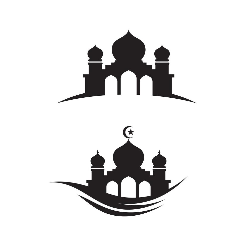 moschea icona vettore illustrazione design