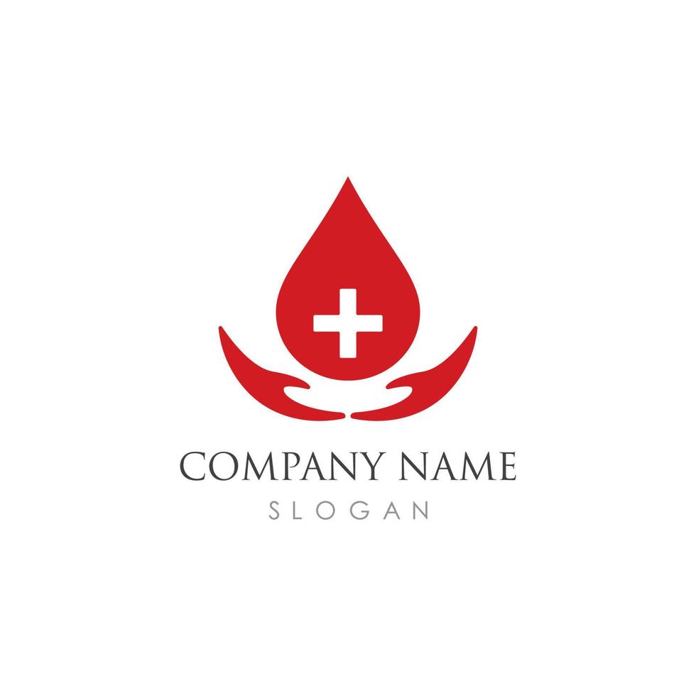 sangue logo vettore icona illustrazione