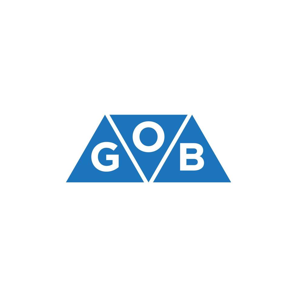 ogb astratto iniziale logo design su bianca sfondo. ogb creativo iniziali lettera logo concetto. vettore