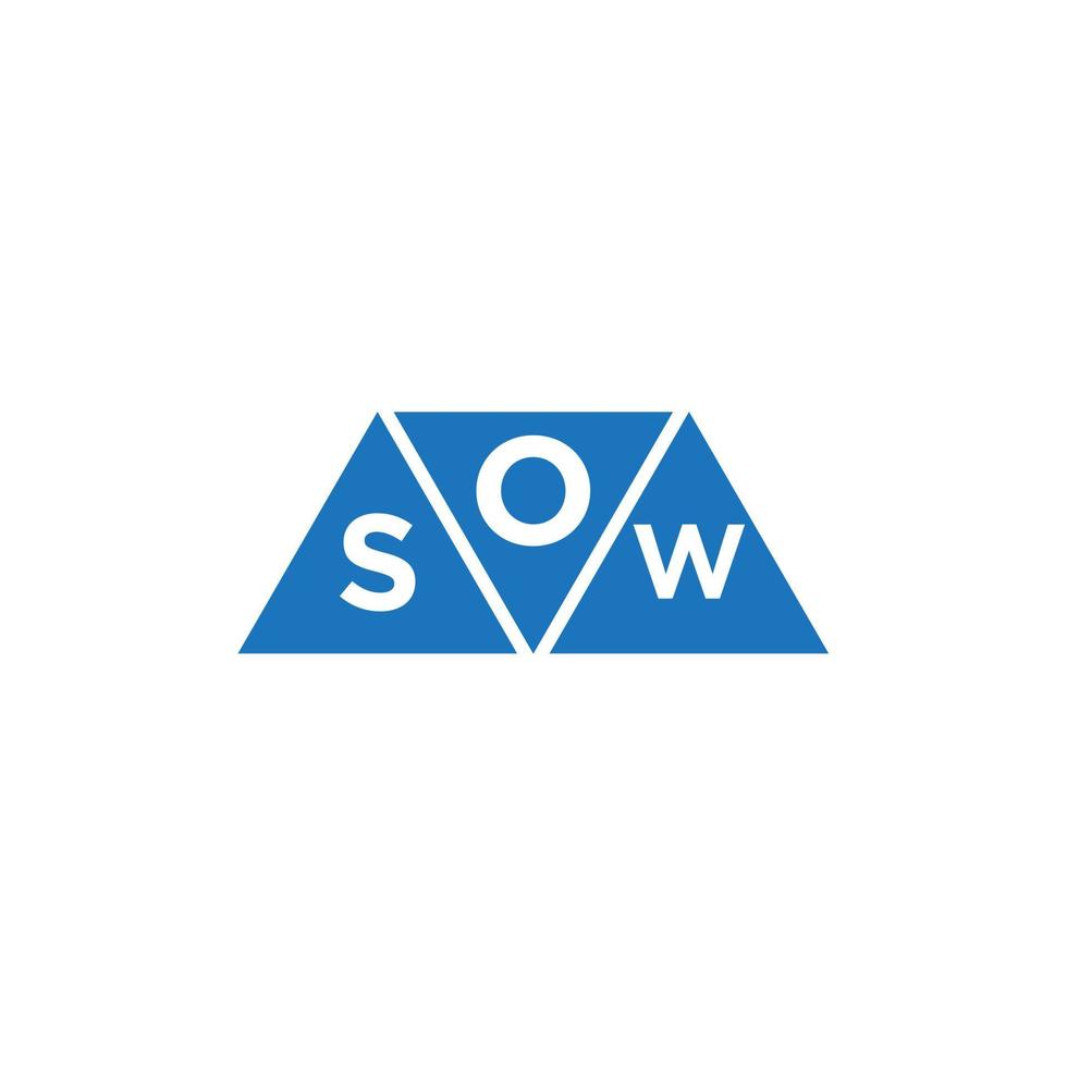 osw astratto iniziale logo design su bianca sfondo. osw creativo iniziali lettera logo concetto. vettore
