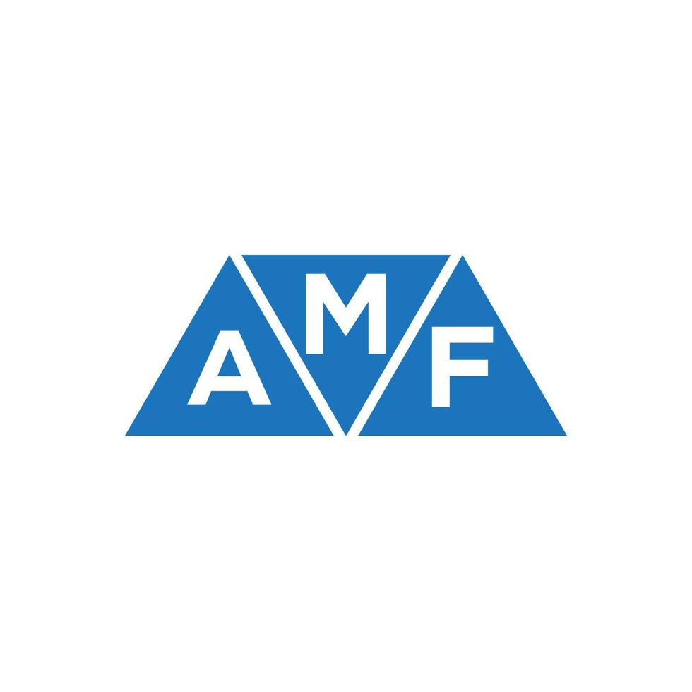 maf astratto iniziale logo design su bianca sfondo. maf creativo iniziali lettera logo concetto. vettore