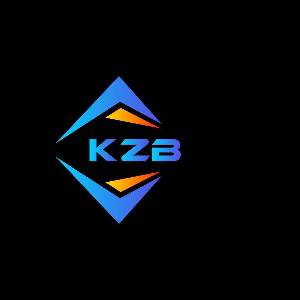 kzb astratto tecnologia logo design su nero sfondo. kzb creativo iniziali lettera logo concetto. vettore