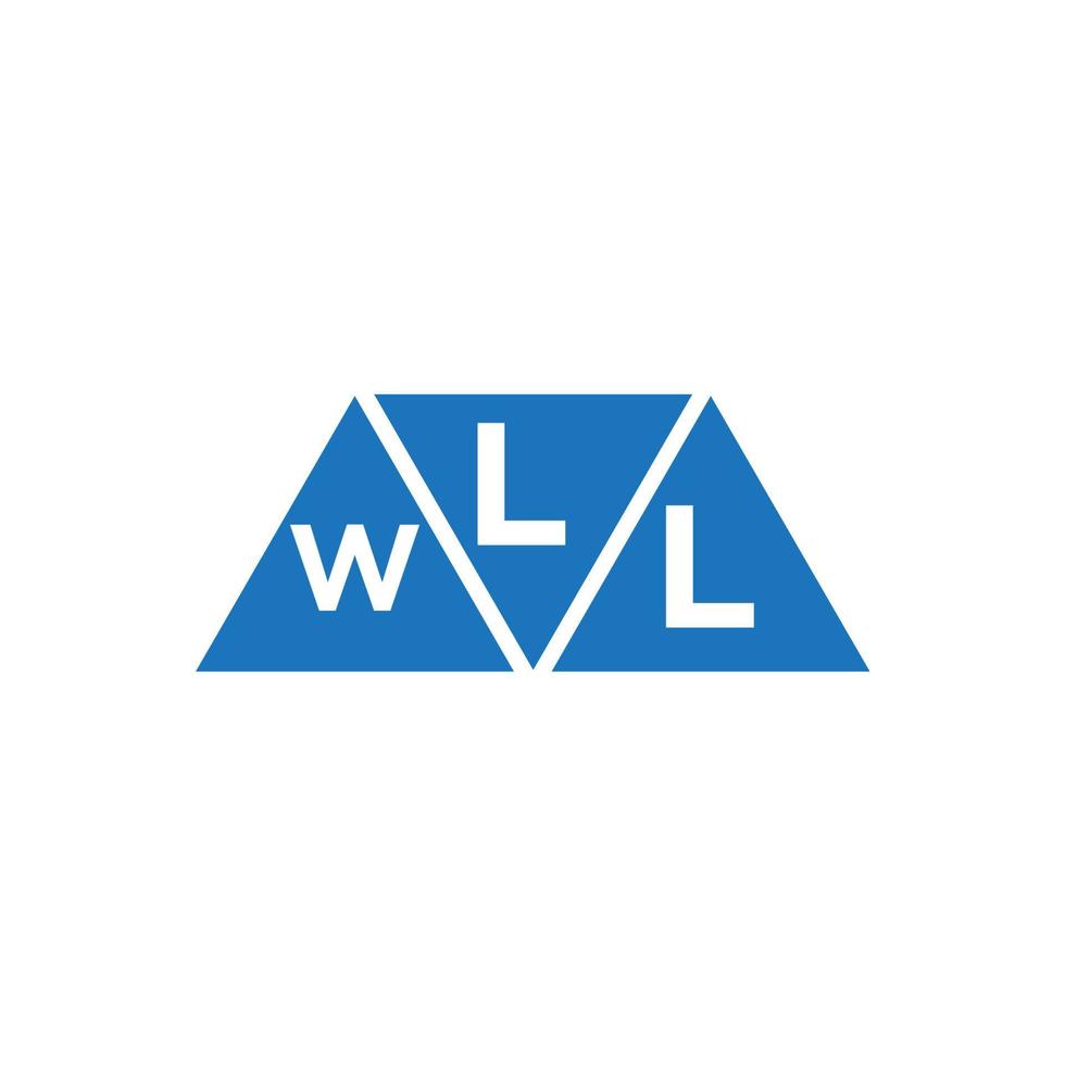 lwl astratto iniziale logo design su bianca sfondo. lwl creativo iniziali lettera logo concetto. vettore