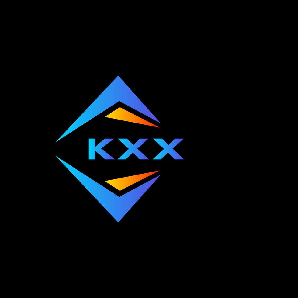 kxx astratto tecnologia logo design su nero sfondo. kxx creativo iniziali lettera logo concetto. vettore