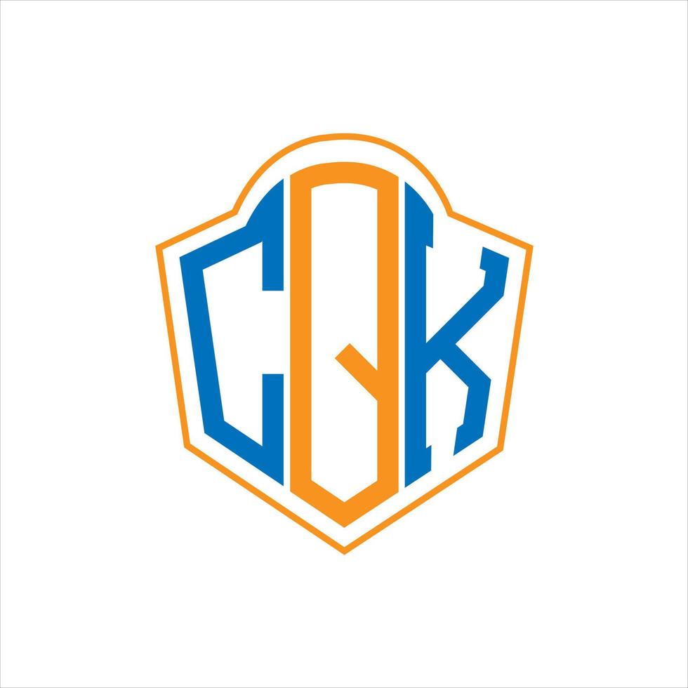 qk astratto monogramma scudo logo design su bianca sfondo. qk creativo iniziali lettera logo. vettore