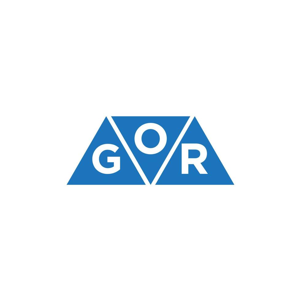 ogr astratto iniziale logo design su bianca sfondo. ogr creativo iniziali lettera logo concetto. vettore