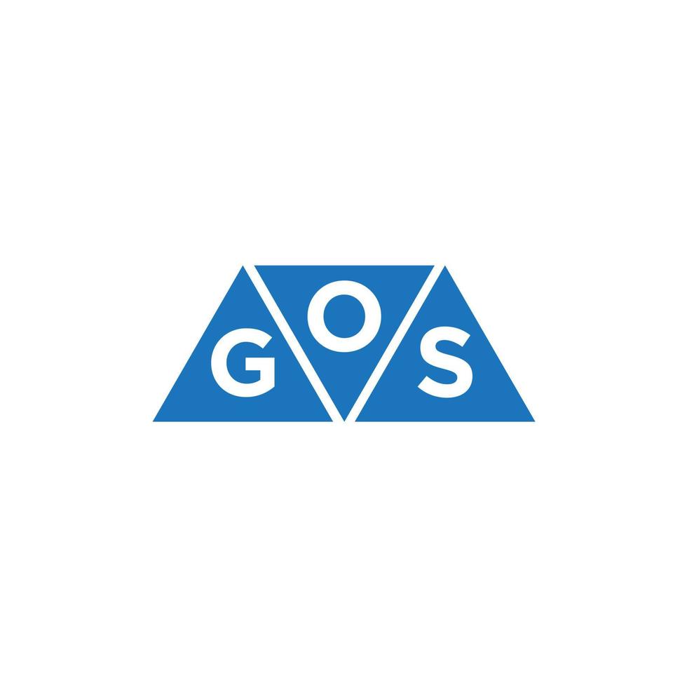 ogs astratto iniziale logo design su bianca sfondo. ogs creativo iniziali lettera logo concetto. vettore