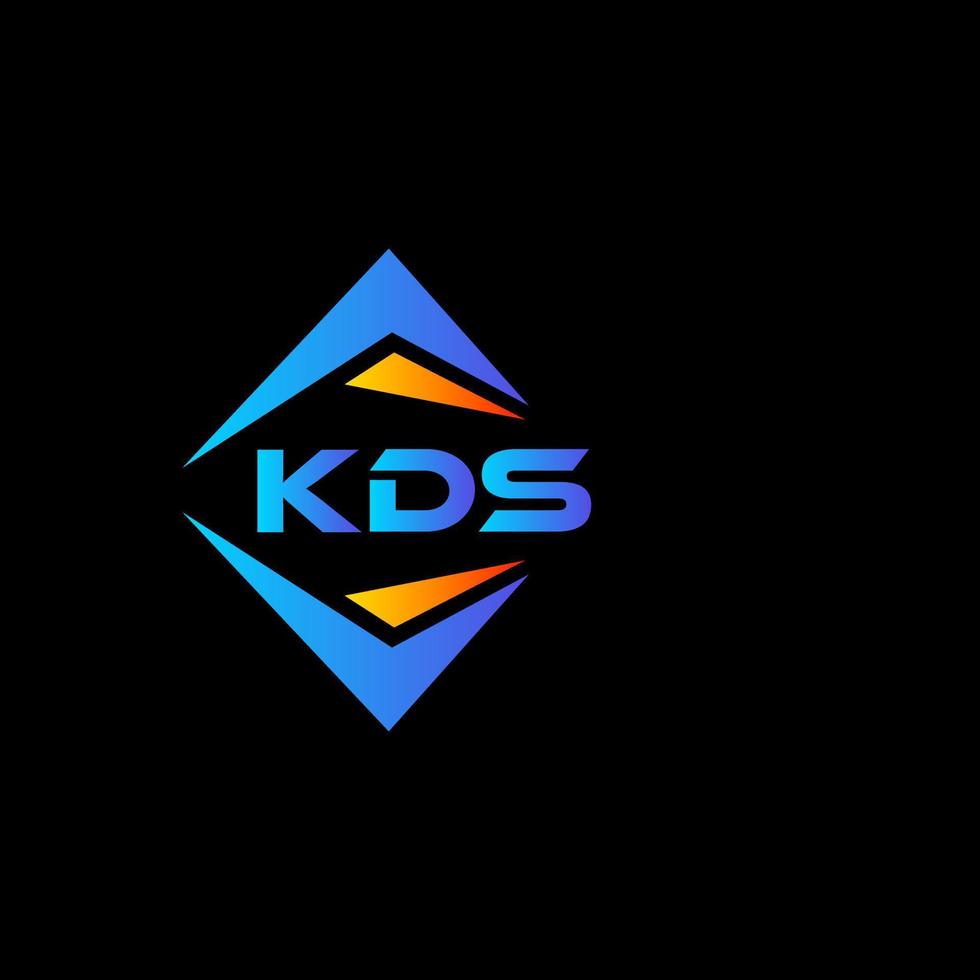 kds astratto tecnologia logo design su nero sfondo. kds creativo iniziali lettera logo concetto. vettore