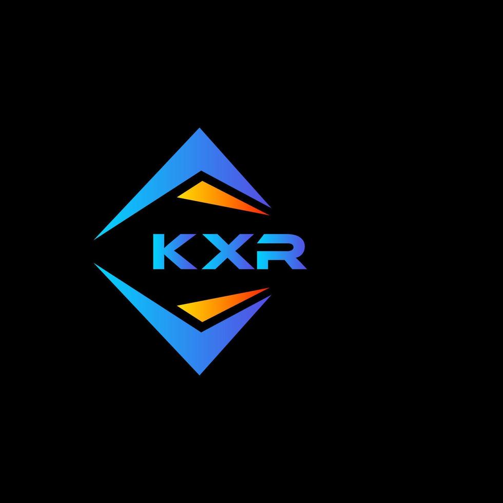 kxr astratto tecnologia logo design su nero sfondo. kxr creativo iniziali lettera logo concetto. vettore