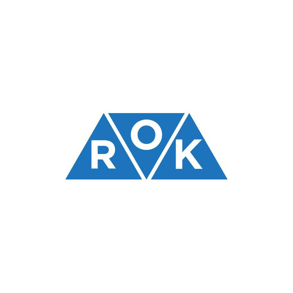 ork astratto iniziale logo design su bianca sfondo. ork creativo iniziali lettera logo concetto. vettore