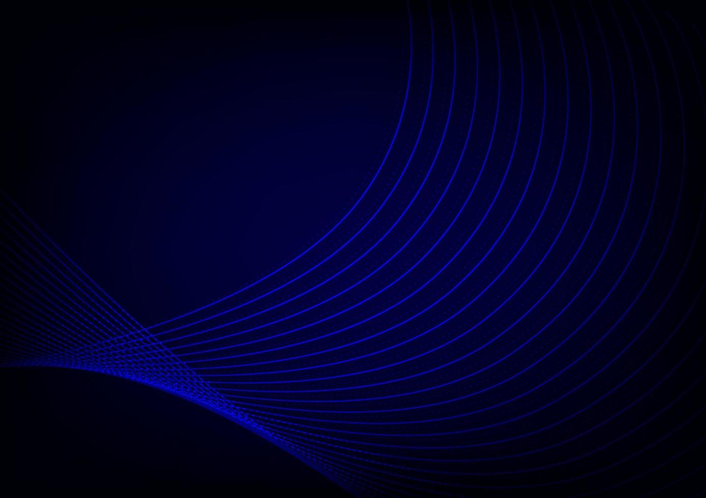 abstact blu flusso leggero linea digitale tecnologia curva sfondo vettore