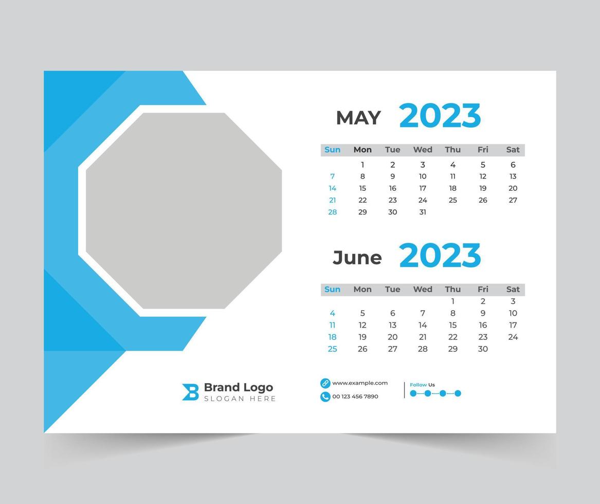 2023 calendario contento nuovo anno design vettore