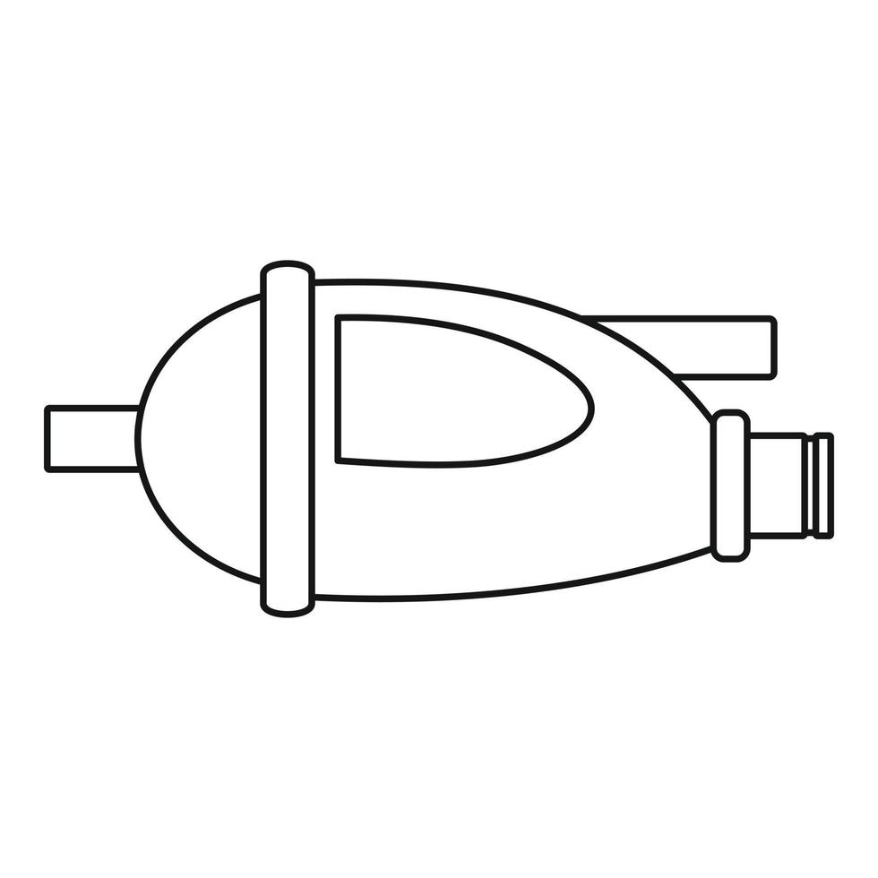 piscina aspirazione macchina icona, schema stile vettore