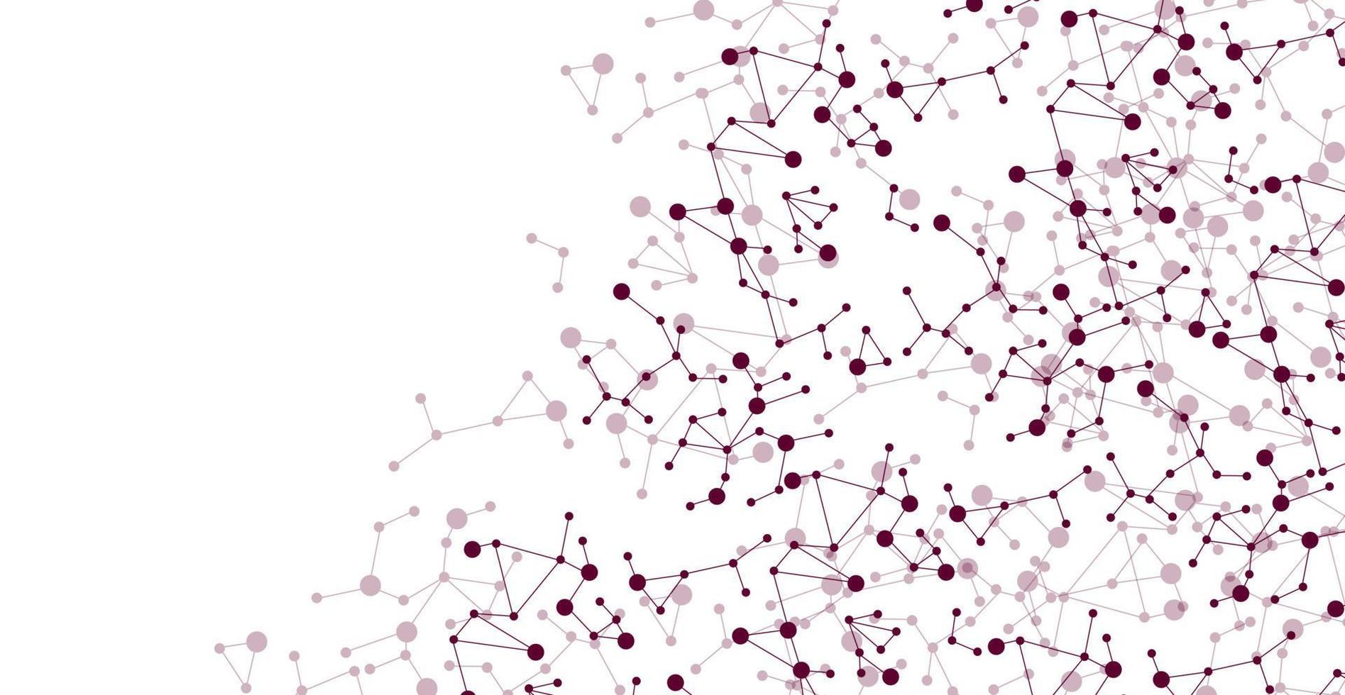 geometrico medico concetto di dna maglia. chimico molecolare struttura e Modelli di colorato molecole. vettore