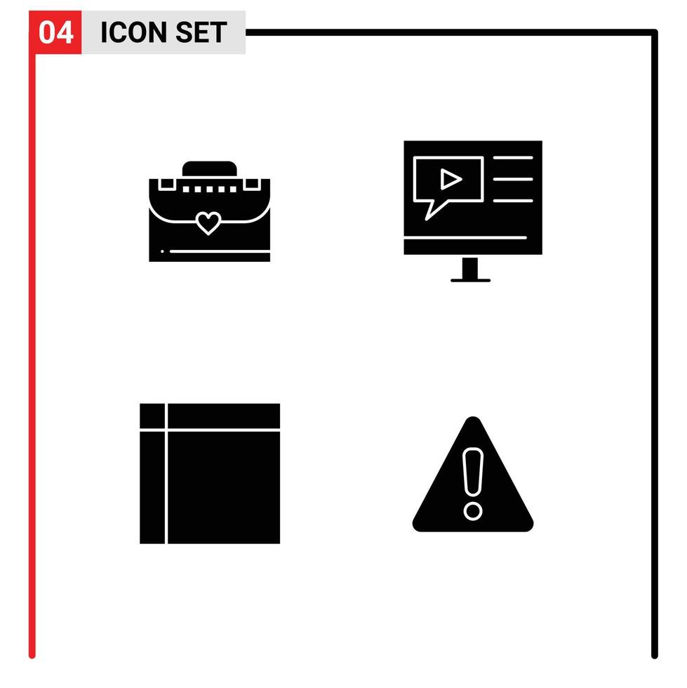 impostato di moderno ui icone simboli segni per Borsa fazzoletto formazione scolastica lezione casa merce modificabile vettore design elementi