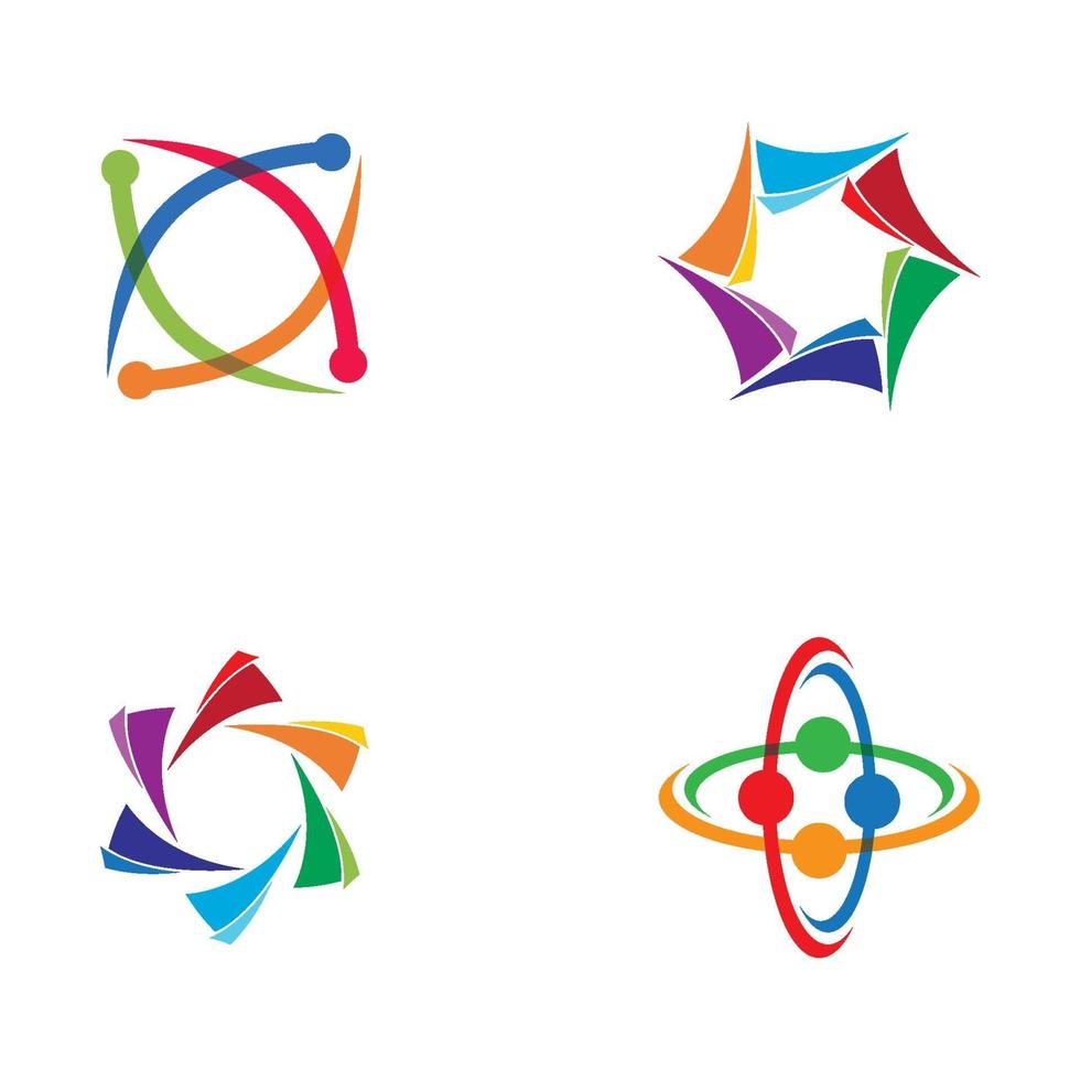 progettazione delle immagini del logo di cura della comunità vettore