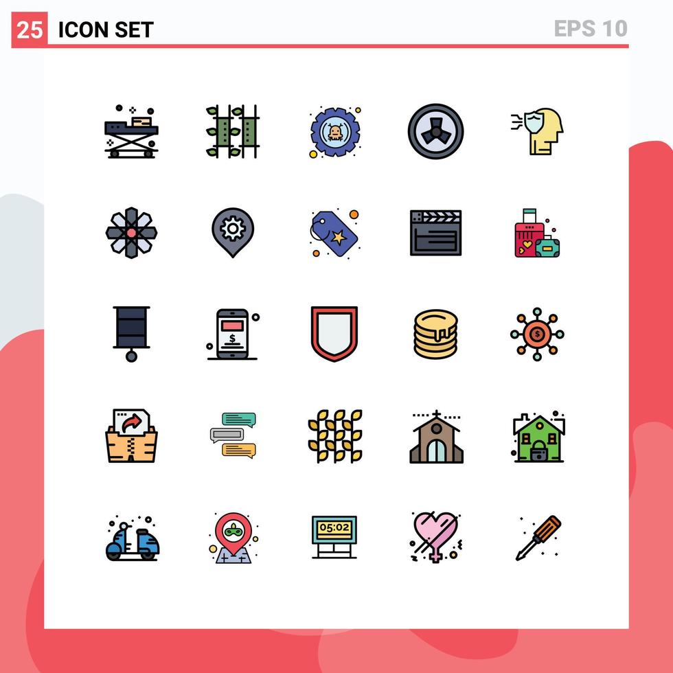 impostato di 25 moderno ui icone simboli segni per zombie mutazione rilassamento impostazioni errore modificabile vettore design elementi