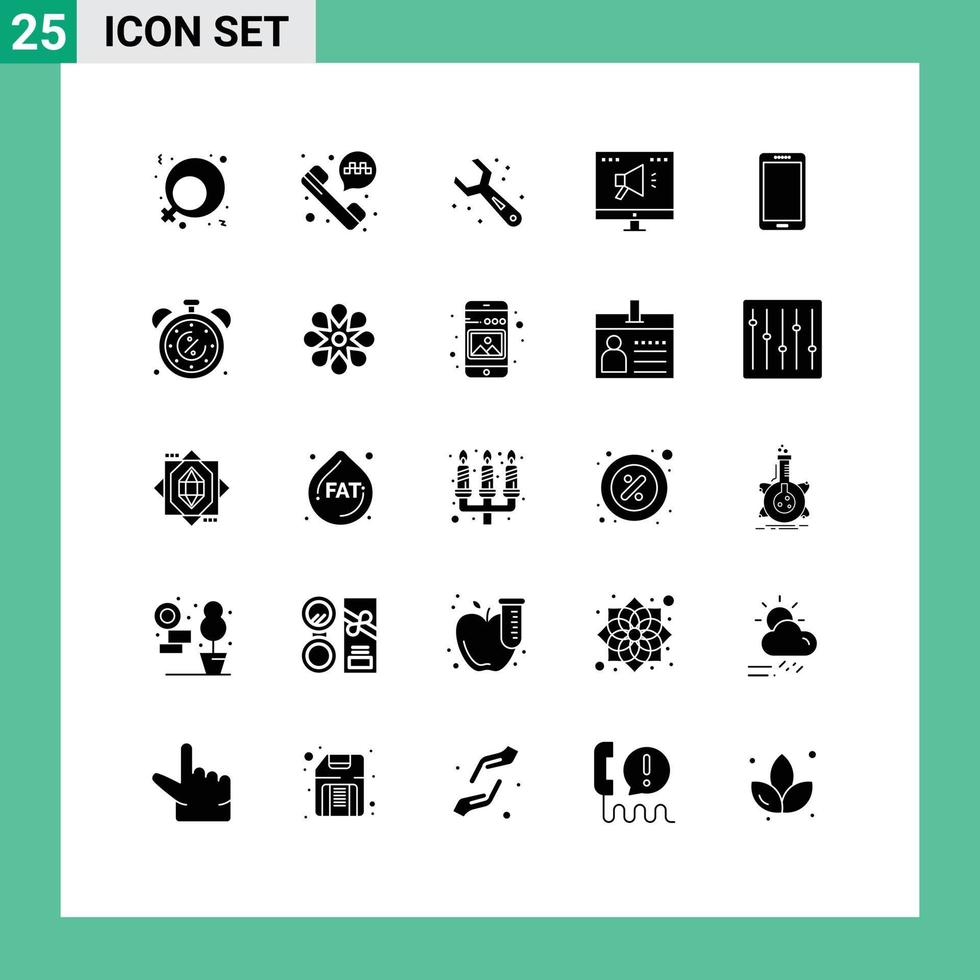 impostato di 25 moderno ui icone simboli segni per huawei inteligente Telefono utensili Telefono marketing modificabile vettore design elementi