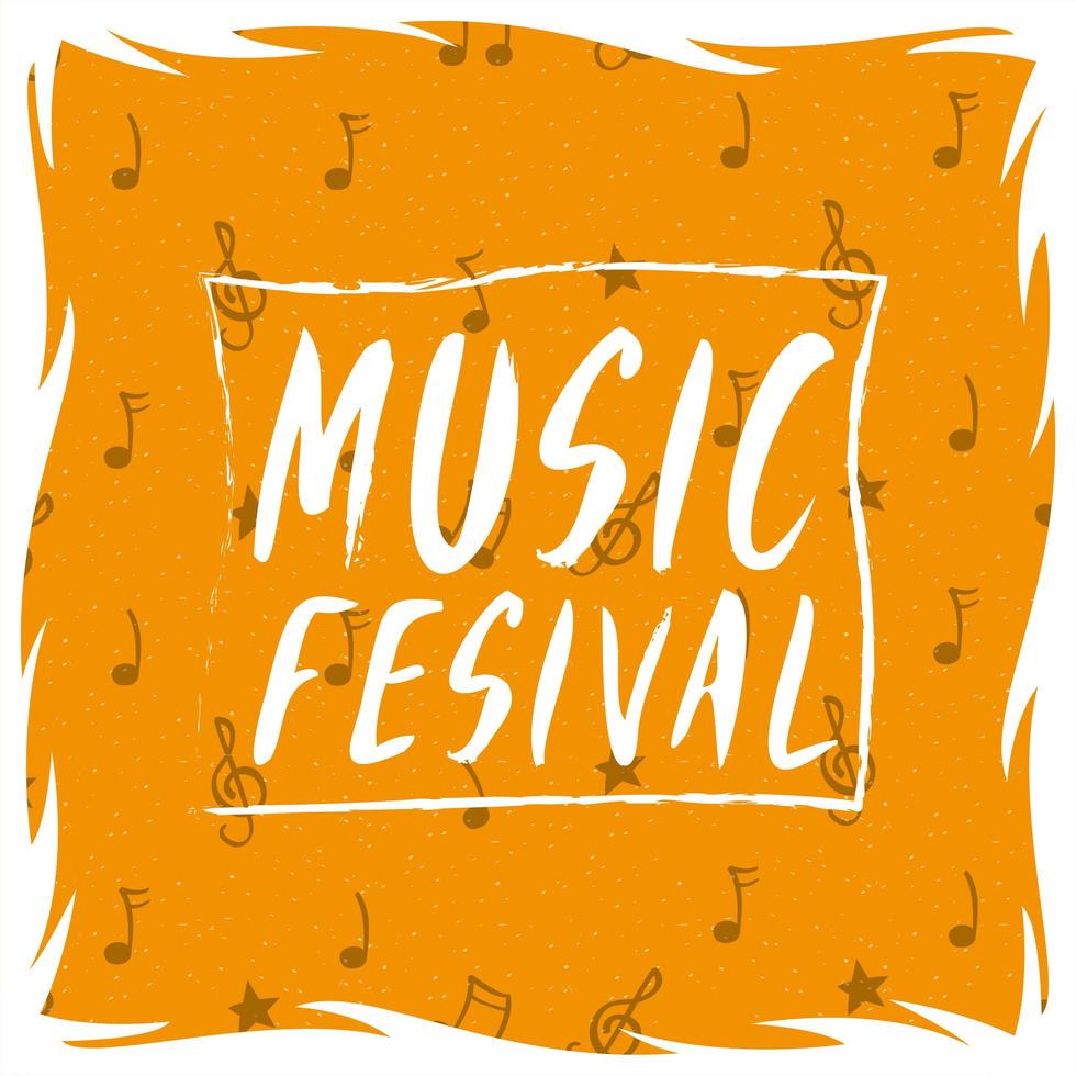 poster di invito di intrattenimento festival musicale vettore