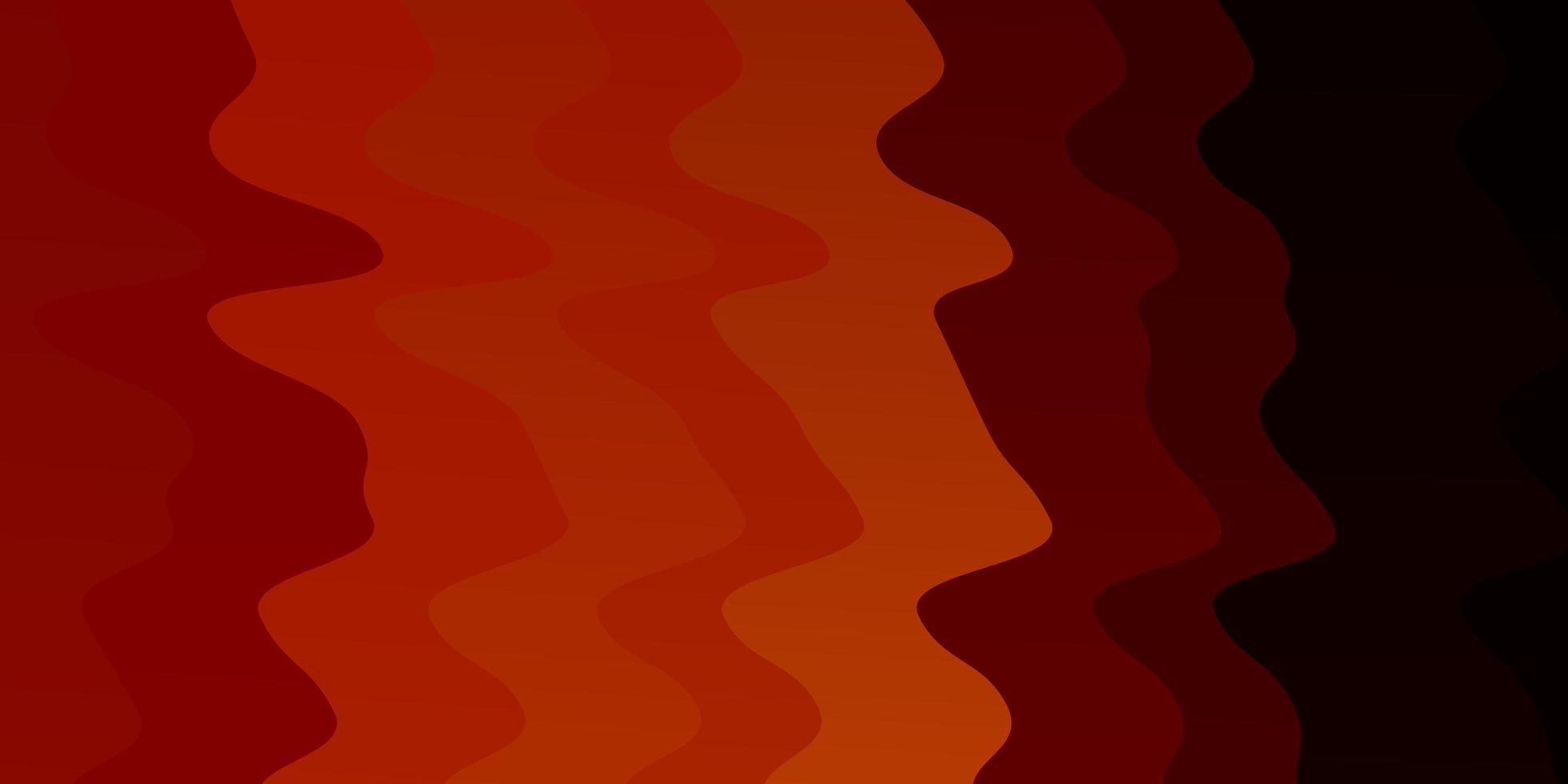 modello vettoriale arancione scuro con curve.