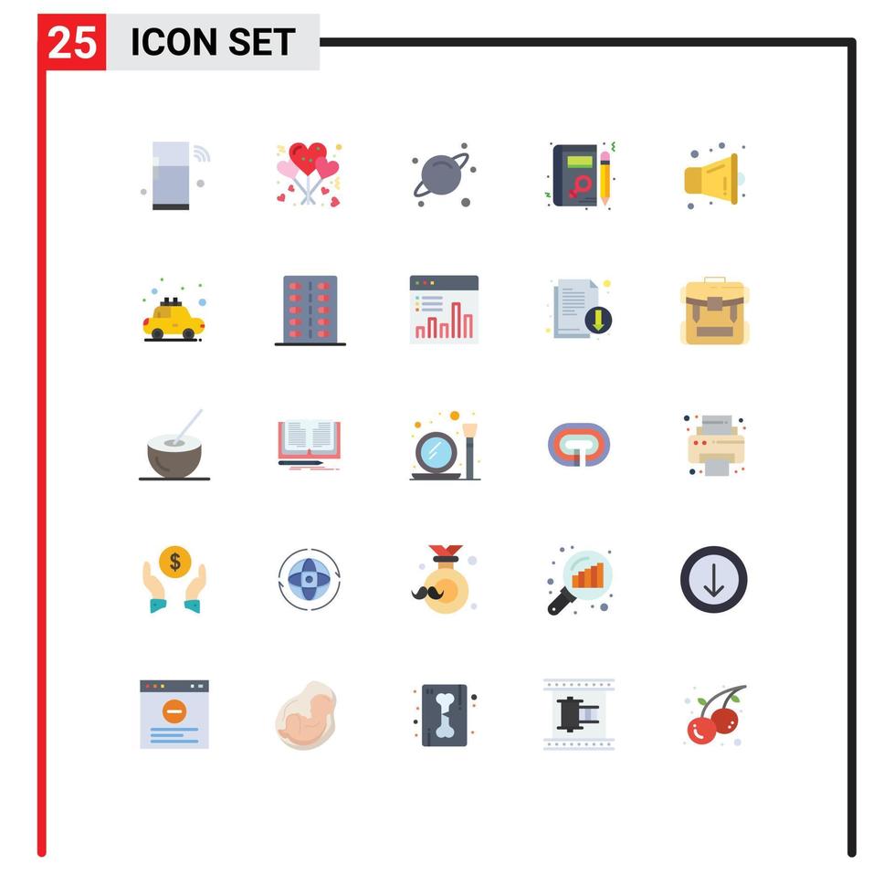 25 creativo icone moderno segni e simboli di multimedia apprendimento romanza donna libro modificabile vettore design elementi