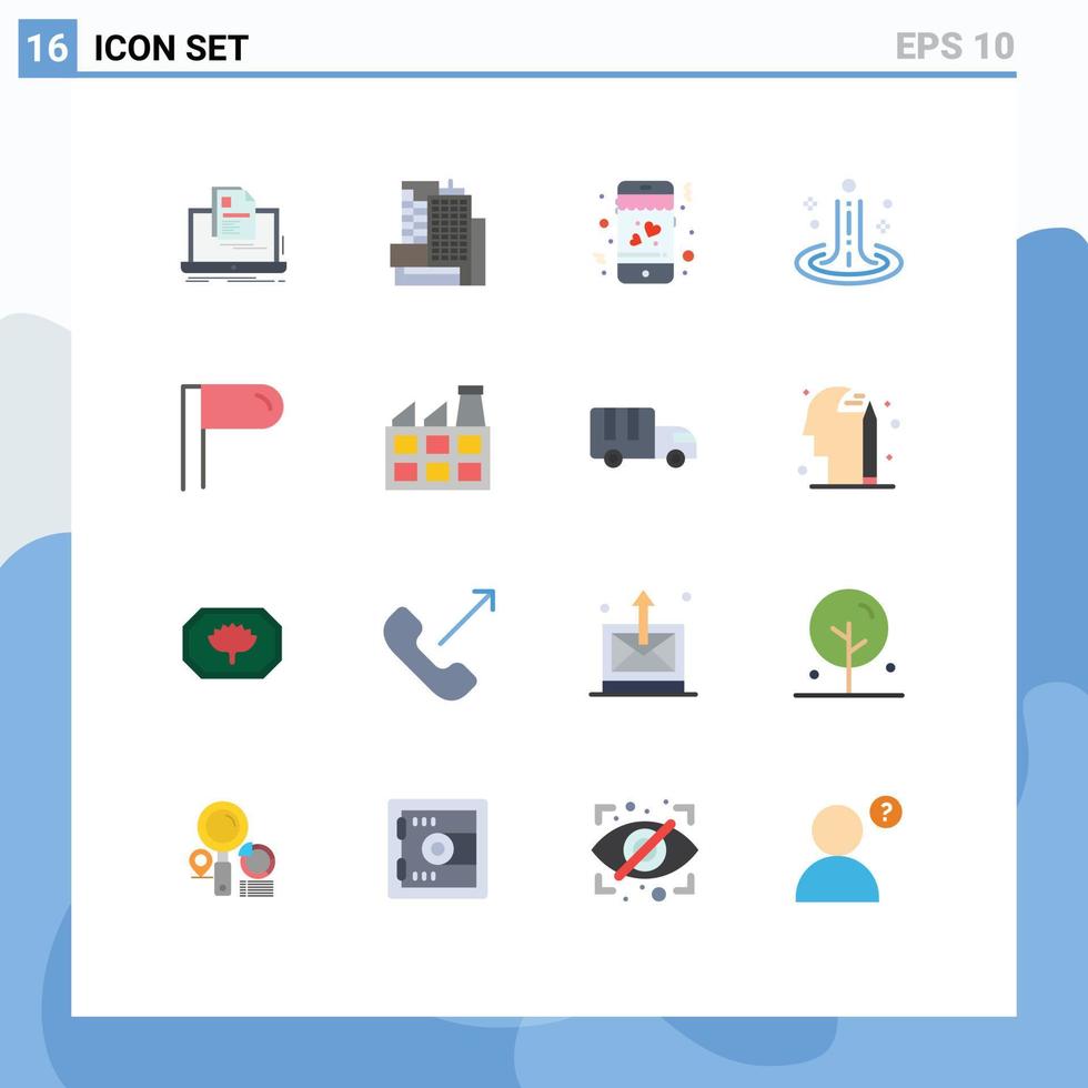 impostato di 16 moderno ui icone simboli segni per costruzione paragrafo incontri acqua ondulazione modificabile imballare di creativo vettore design elementi