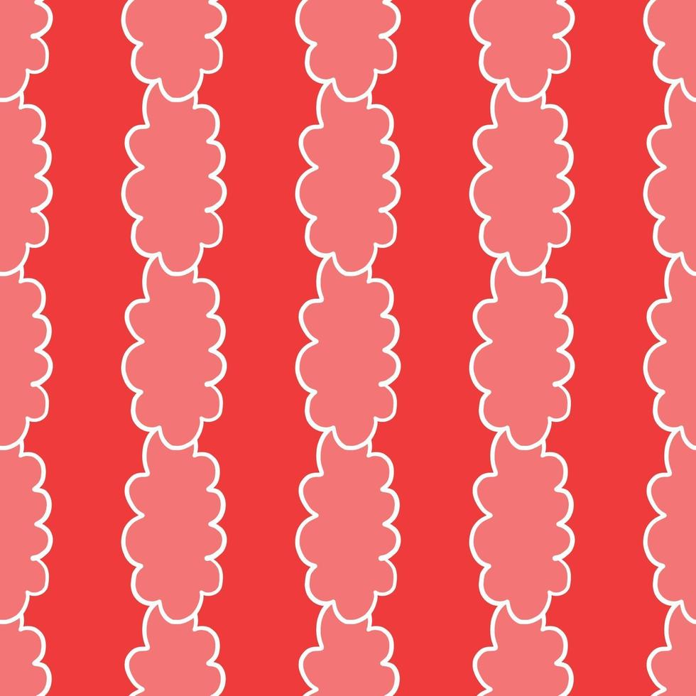 vettore seamless texture di sfondo pattern. colori disegnati a mano, rossi, bianchi.