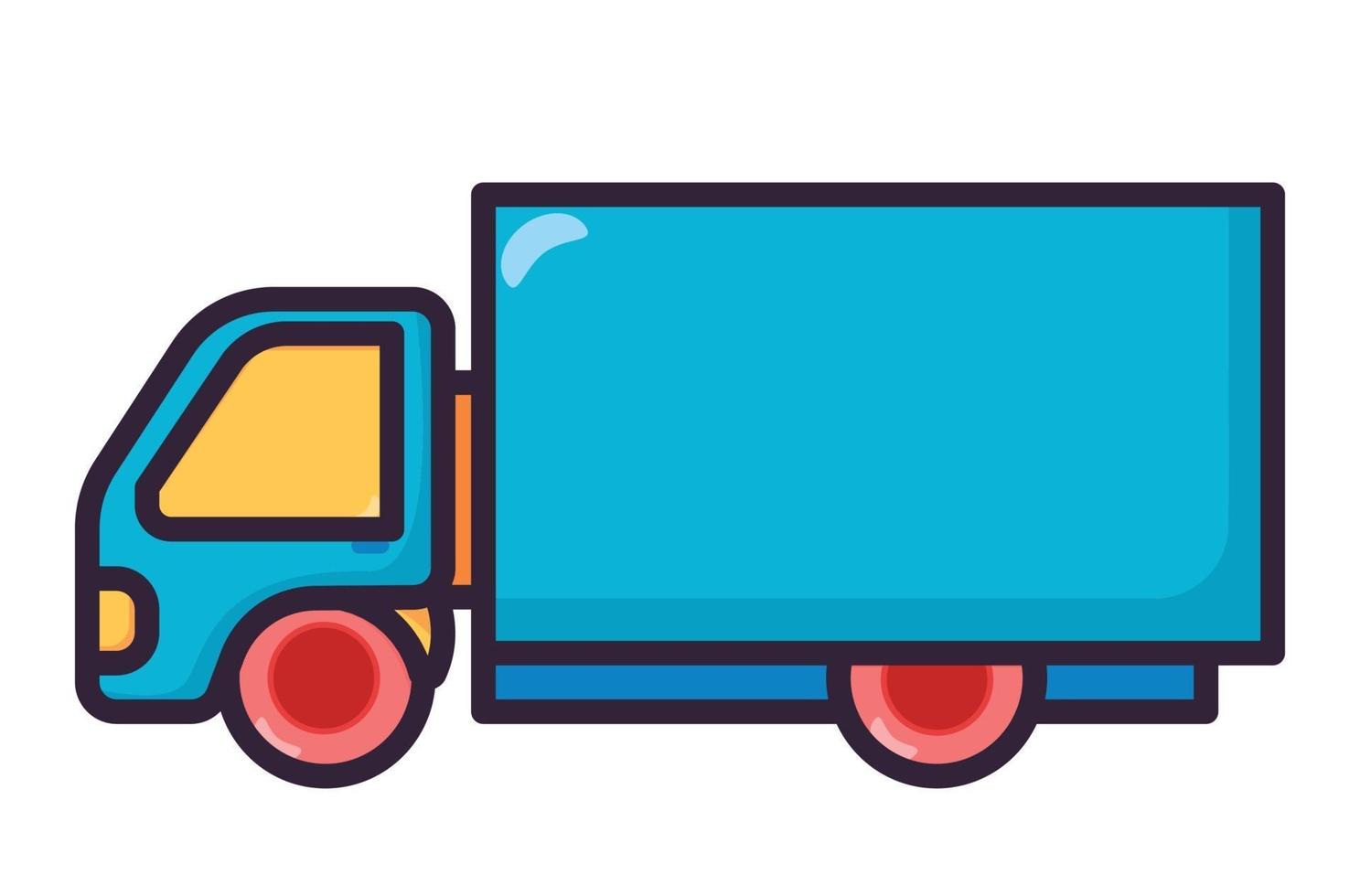 camion illustrazione fullcolor vettore