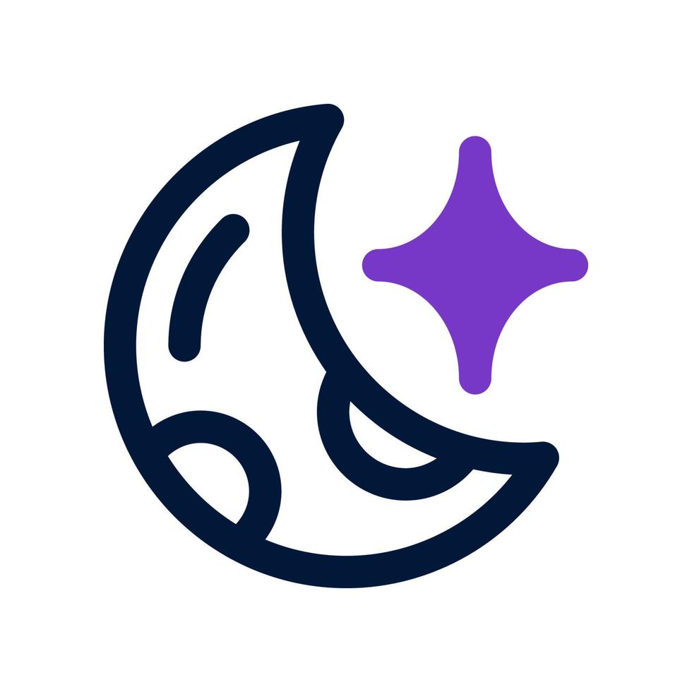 Luna icona per il tuo sito web, mobile, presentazione, e logo design. vettore