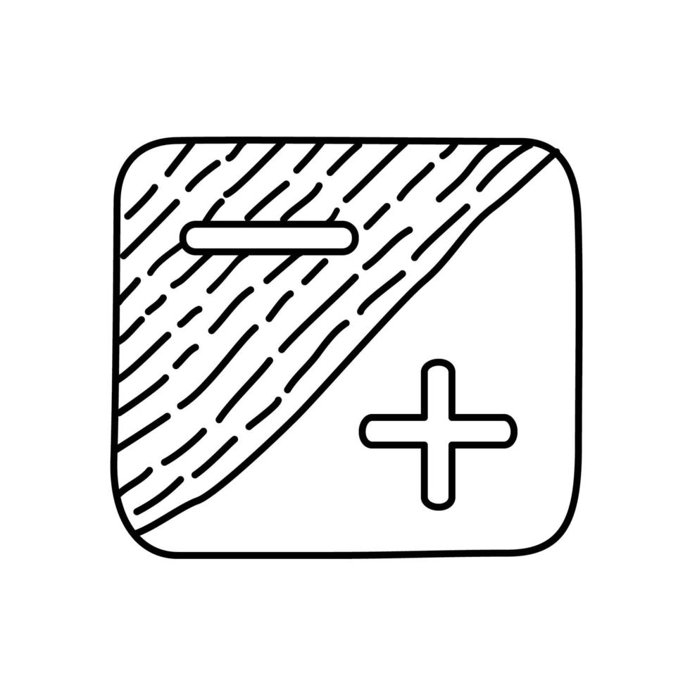 icona di esposizione. doodle disegnato a mano o contorno nero icona stile vettore
