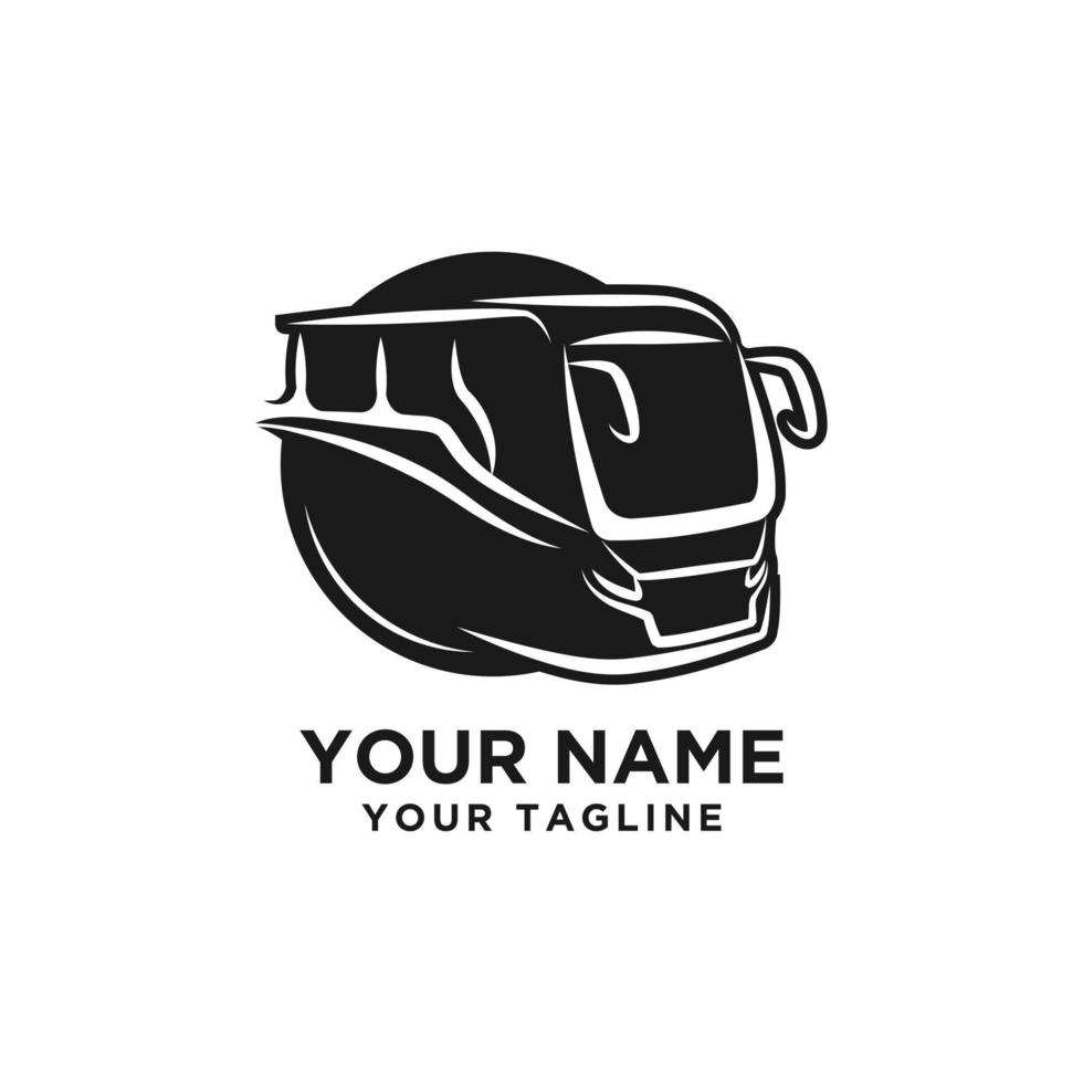 viaggio autobus logo icona vettore design illustrazione modello