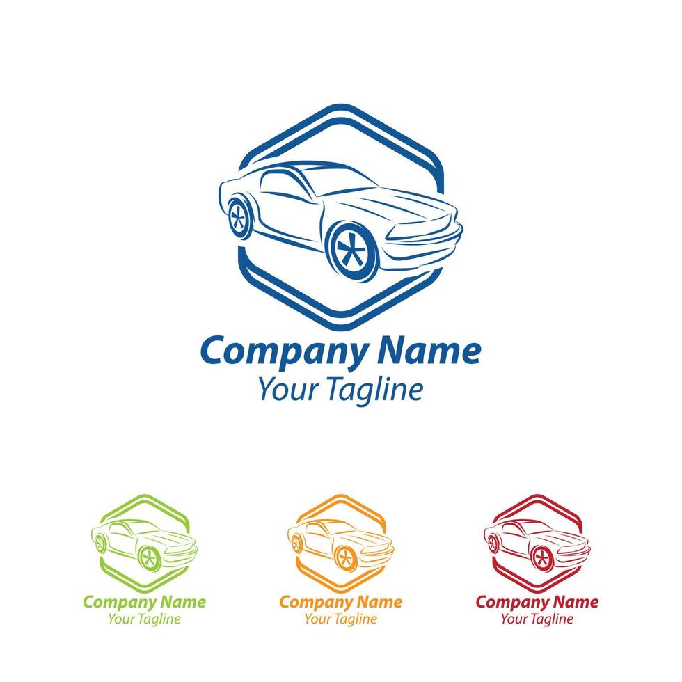 logo design modello per auto.auto logo. auto noleggio logo. logo modello per auto vettore