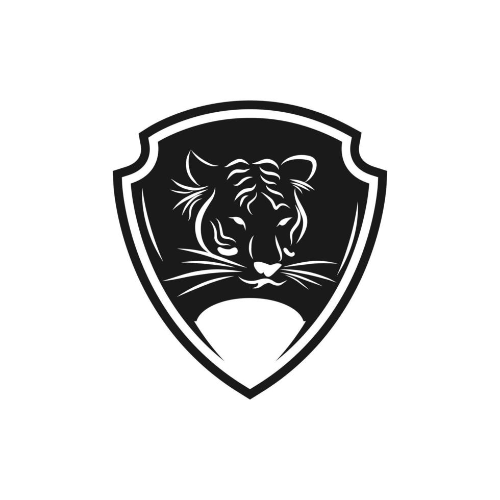 tigre scudo logo design modello ,Leone testa logo ,elemento per il marca identità ,vettore illustrazione vettore