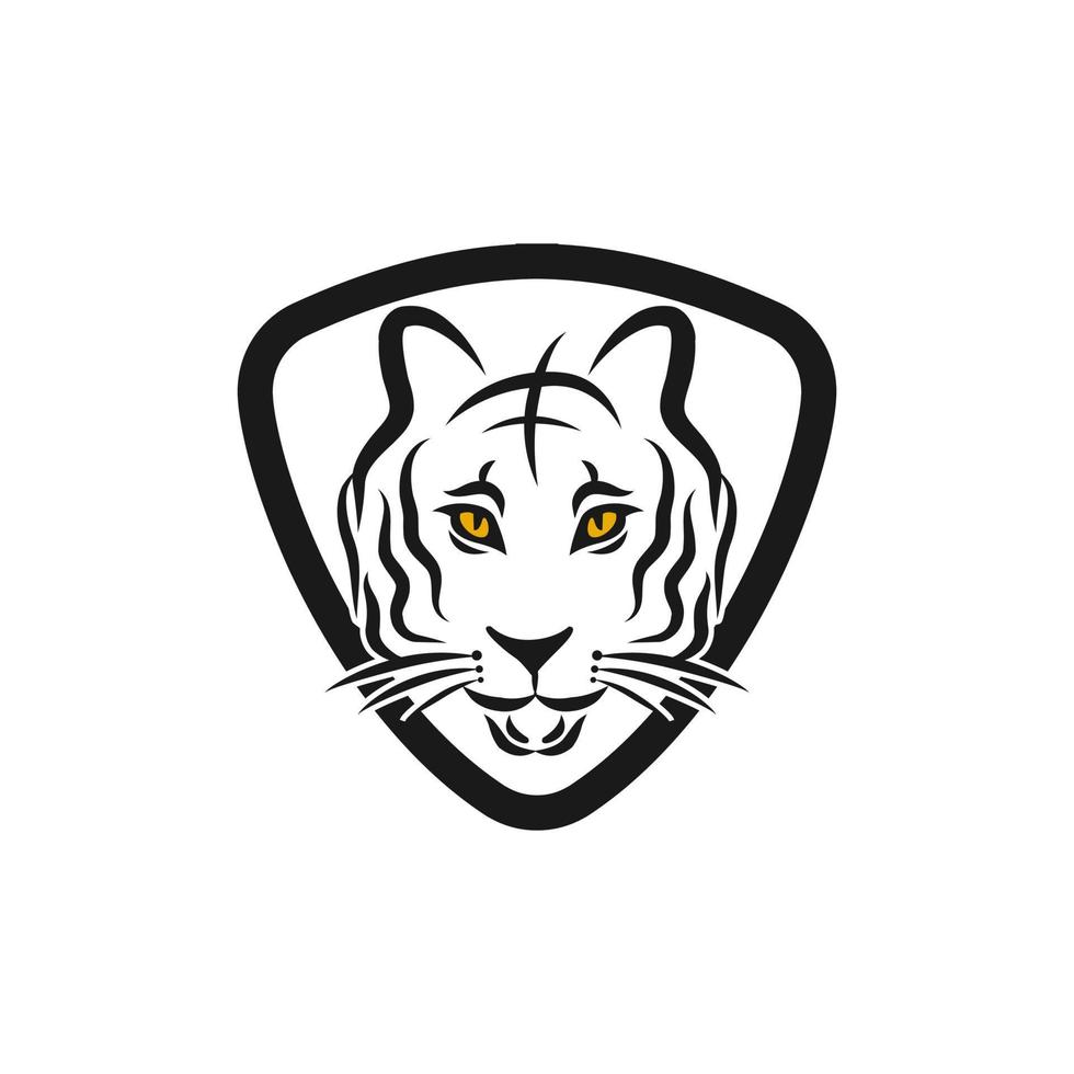 tigre scudo logo design modello ,Leone testa logo ,elemento per il marca identità ,vettore illustrazione vettore