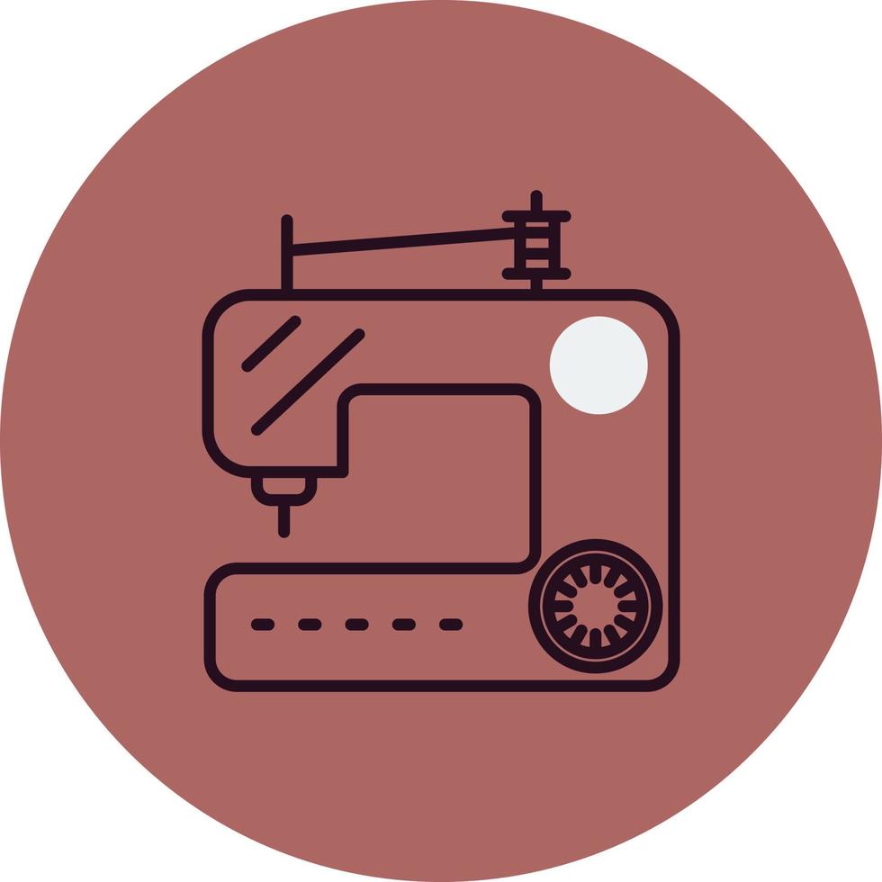 icona del vettore della macchina da cucire