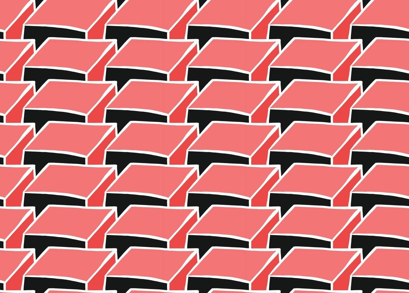 Vector texture di sfondo, seamless pattern. colori disegnati a mano, rosso, nero, bianco.